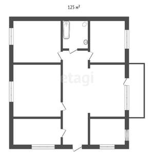 Дом 93м², 1-этажный, участок 3 сот.