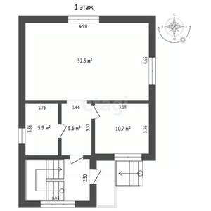Дом 141м², 2-этажный, участок 4 сот.