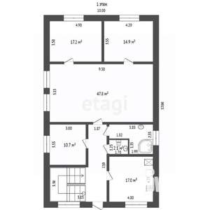 Дом 260м&sup2;, 2-этажный, участок 6 сот.  