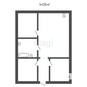 Дом 130м&sup2;, 1-этажный, участок 4 сот.  