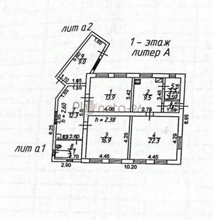 Дом 94м², 1-этажный, участок 5 сот.  