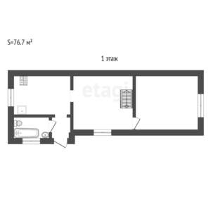 Дом 77м², 2-этажный, участок 5 сот.  