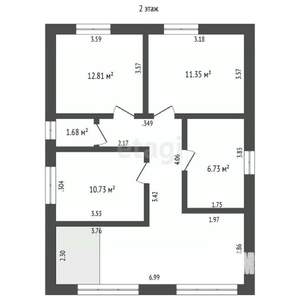 Дом 126м&sup2;, 2-этажный, участок 3 сот.  