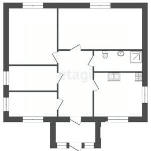 Дом 150м&sup2;, 1-этажный, участок 9 сот.  