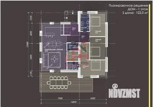 Дом 122м&sup2;, 1-этажный, участок 5 сот.  