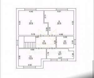 Дом 170м², 2-этажный, участок 4 сот.  