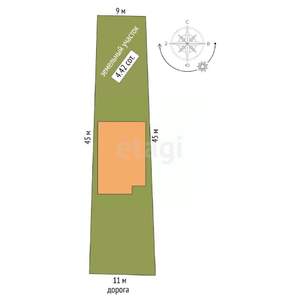 Дом 156м&sup2;, 2-этажный, участок 4 сот.  
