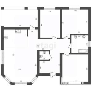 Дом 125м&sup2;, 1-этажный, участок 7 сот.  
