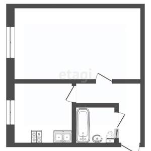 1-к квартира, вторичка, 27м2, 5/5 этаж