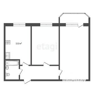 2-к квартира, вторичка, 68м2, 3/9 этаж