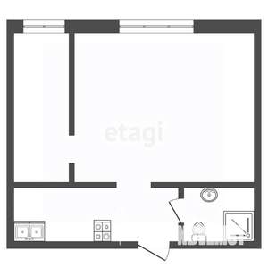 1-к квартира, вторичка, 32м2, 1/8 этаж