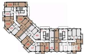 1-к квартира, вторичка, 50м2, 2/12 этаж