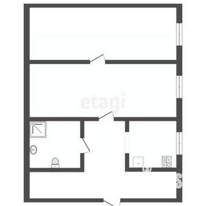 2-к квартира, вторичка, 47м2, 2/2 этаж
