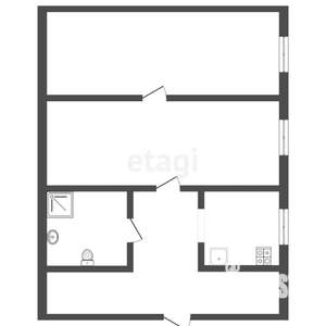 2-к квартира, вторичка, 47м2, 2/2 этаж