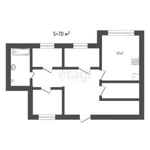3-к квартира, вторичка, 70м2, 6/9 этаж