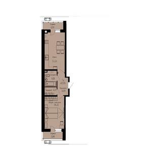 1-к квартира, строящийся дом, 49м2, 2/12 этаж