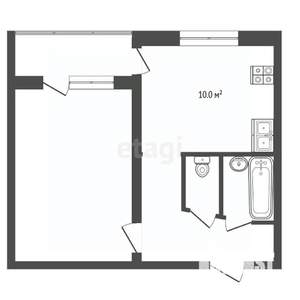 1-к квартира, вторичка, 33м2, 5/5 этаж
