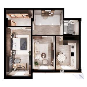 2-к квартира, вторичка, 69м2, 2/10 этаж