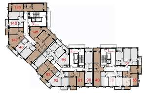 1-к квартира, вторичка, 44м2, 11/12 этаж