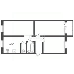 3-к квартира, вторичка, 58м2, 4/5 этаж