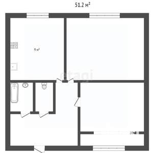 2-к квартира, вторичка, 50м2, 5/5 этаж