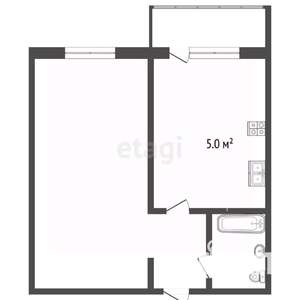 1-к квартира, вторичка, 24м2, 3/5 этаж