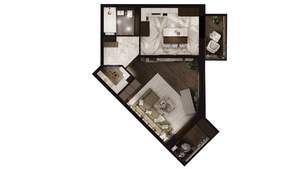 1-к квартира, вторичка, 50м2, 12/12 этаж