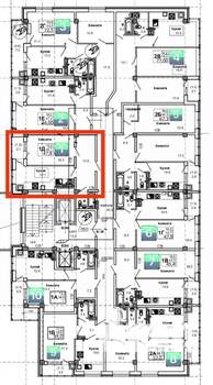 1-к квартира, строящийся дом, 48м2, 8/10 этаж