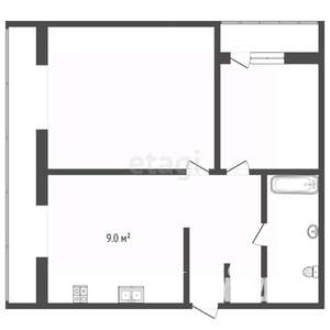 2-к квартира, вторичка, 48м2, 1/12 этаж