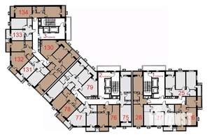 1-к квартира, вторичка, 42м2, 8/12 этаж