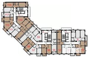 1-к квартира, вторичка, 44м2, 4/12 этаж