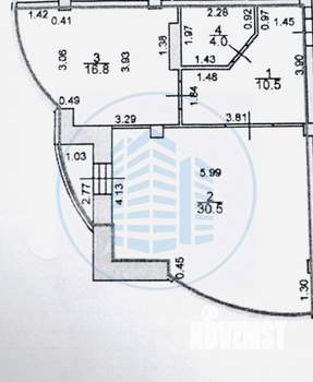 1-к квартира, вторичка, 62м2, 9/10 этаж
