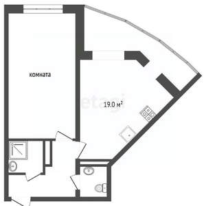 1-к квартира, вторичка, 63м2, 16/20 этаж