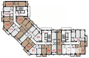 1-к квартира, вторичка, 44м2, 10/12 этаж