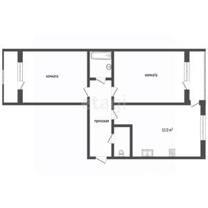 2-к квартира, вторичка, 73м2, 1/8 этаж