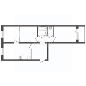 2-к квартира, вторичка, 56м2, 5/6 этаж
