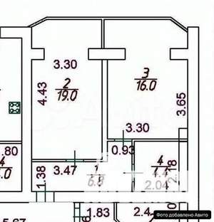 1-к квартира, вторичка, 46м2, 1/8 этаж