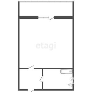 1-к квартира, вторичка, 19м2, 3/5 этаж